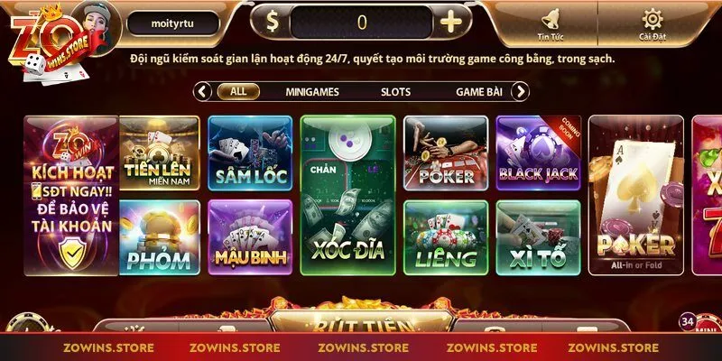 Poker Zowin là một game bài giải trí hấp dẫn