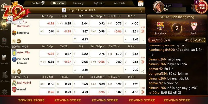 Chọn kèo là sở trường khi chơi cá độ bóng đá